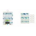 Shower Curtain with Rings Set